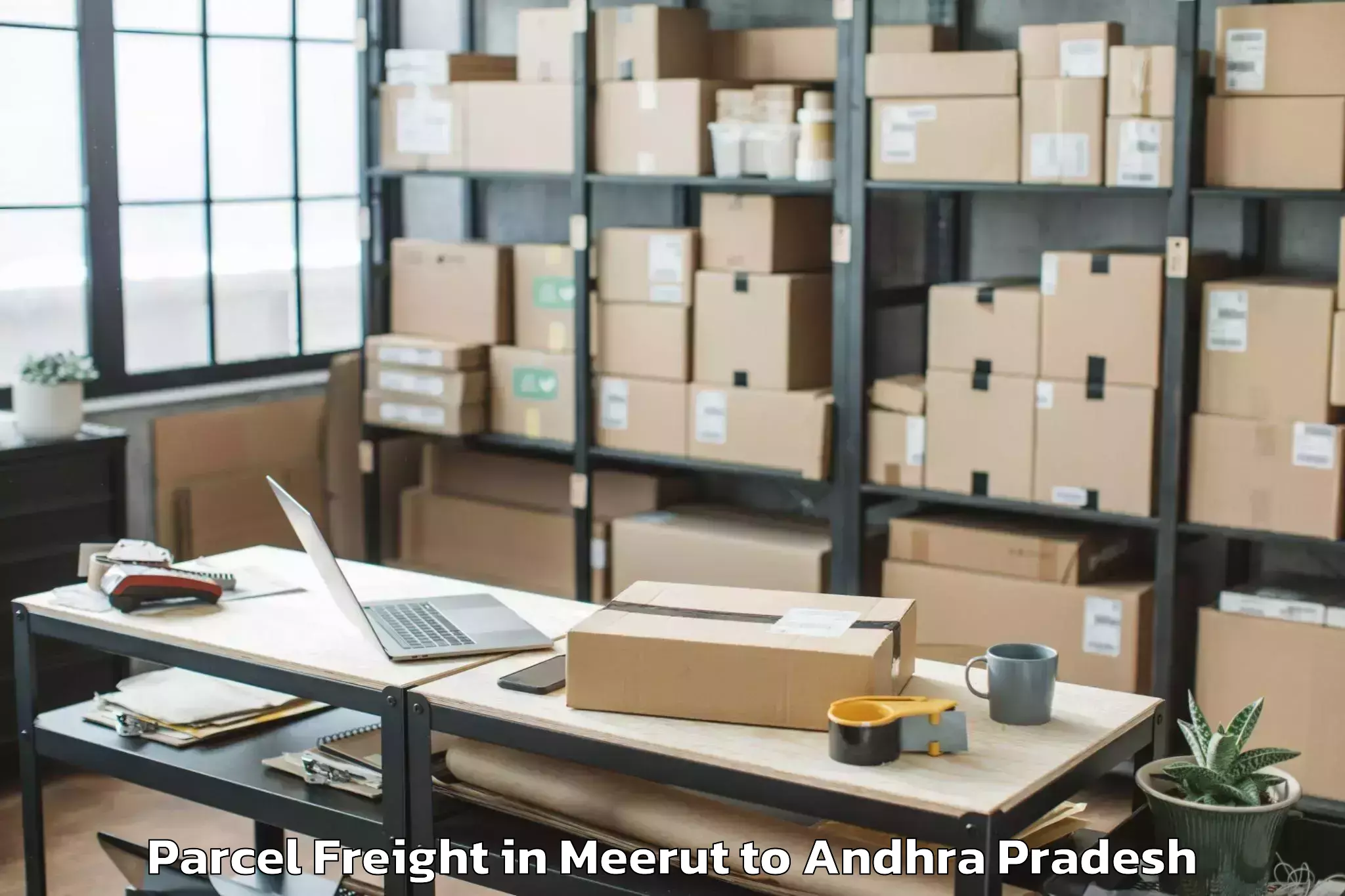 Affordable Meerut to Parvatipuram Parcel Freight